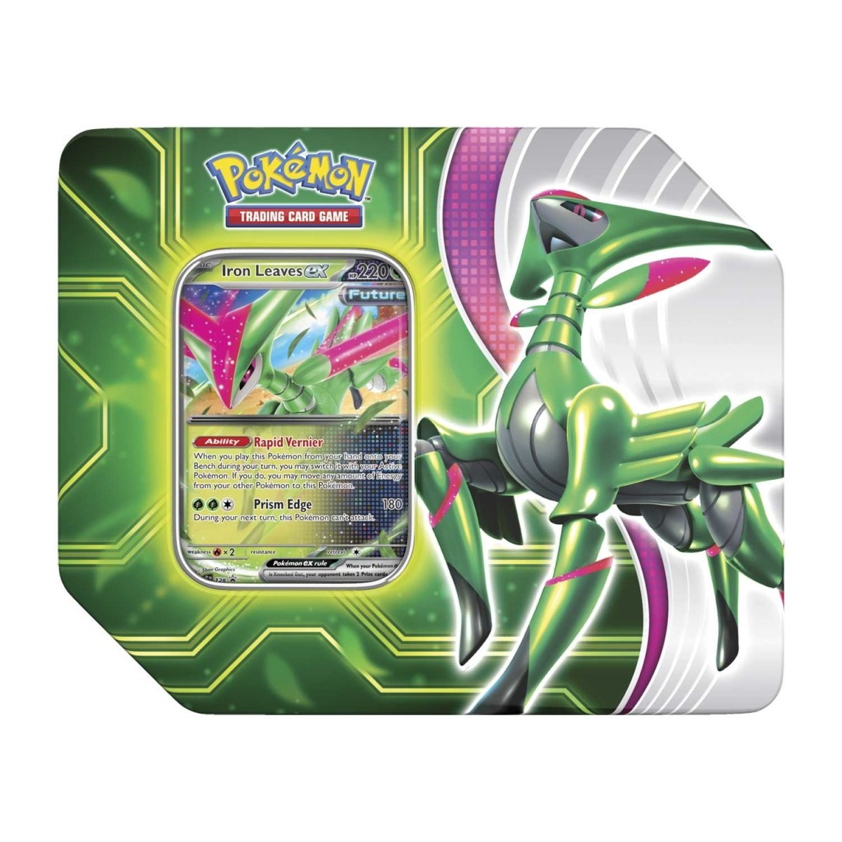 Pokemon TCG Paradox Clash Tin (Iron Leaves EX)
