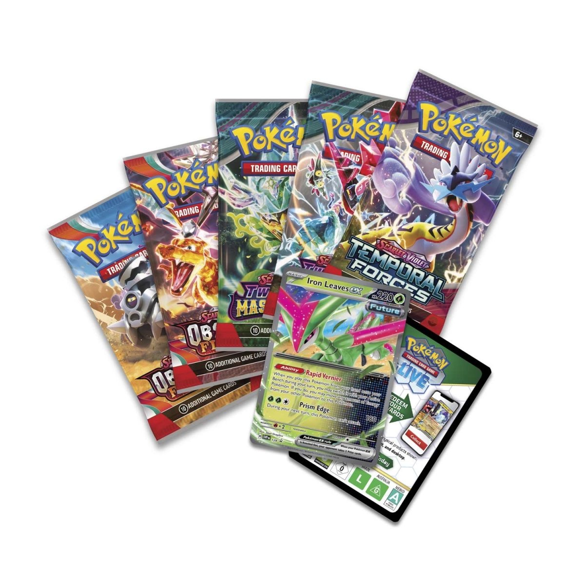 Pokemon TCG Paradox Clash Tin (Iron Leaves EX)
