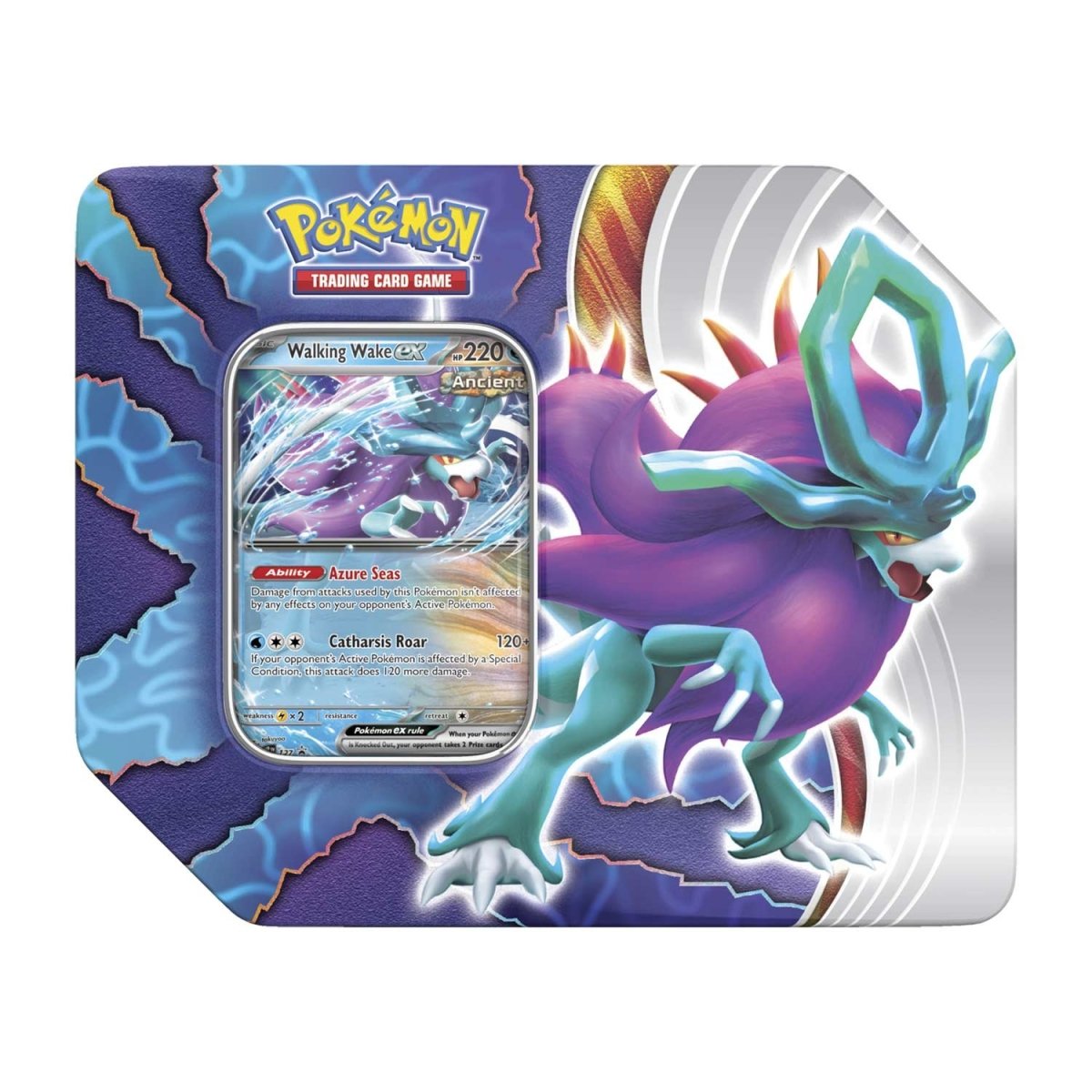 Pokemon TCG Paradox Clash Tin (Walking Wake EX)
