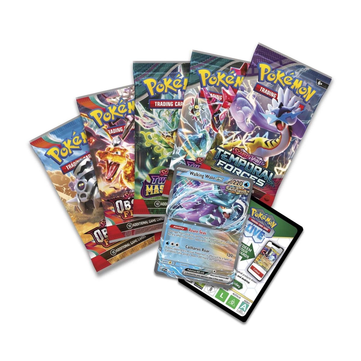 Pokemon TCG Paradox Clash Tin (Walking Wake EX)