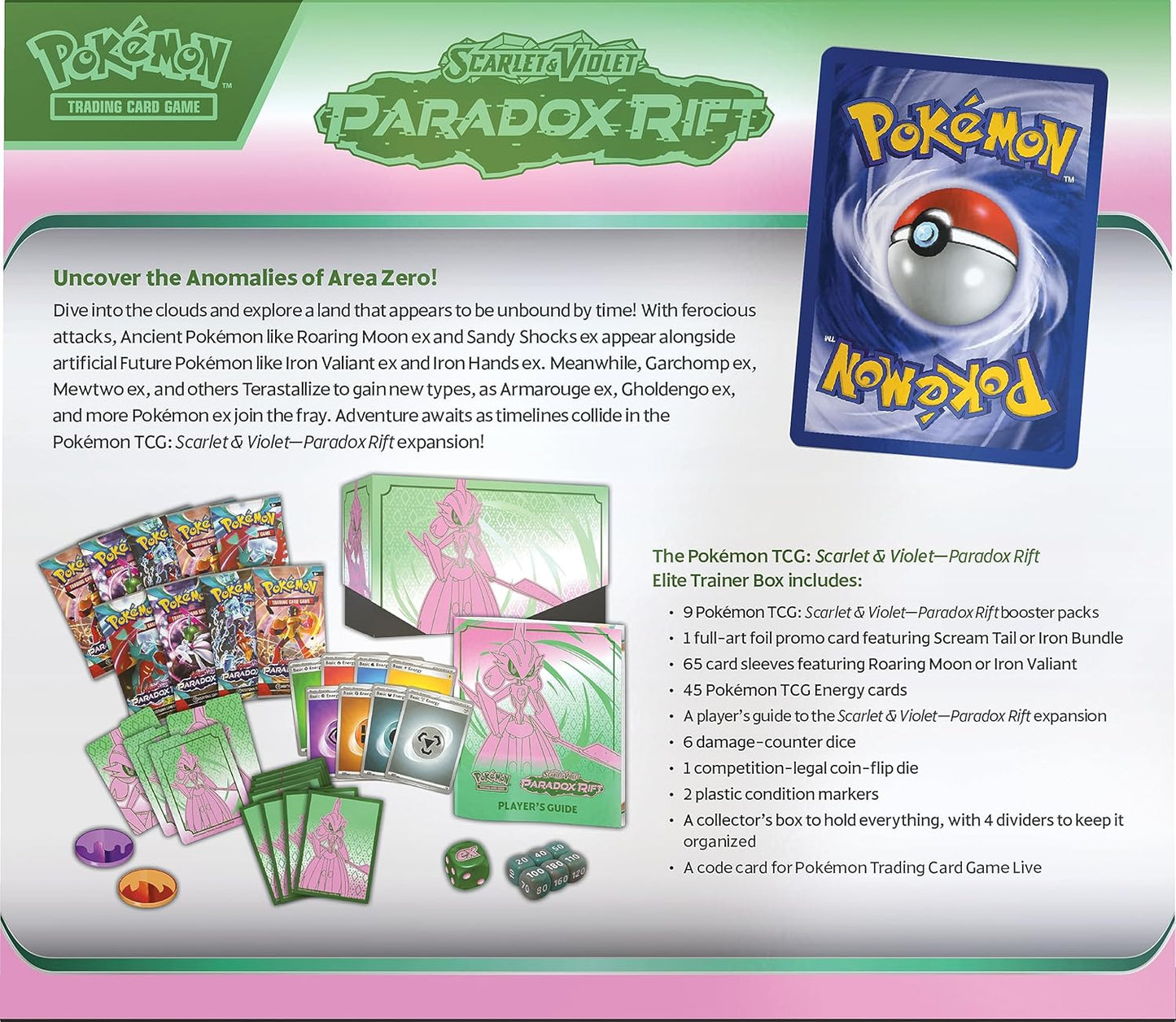 Pokemon TCG Paradox Rift Elite Trainer Box [Iron Valiant]
